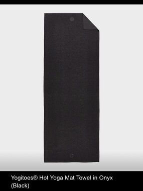 Manduka Yogitoes® Yoga Towel in Onyx Black